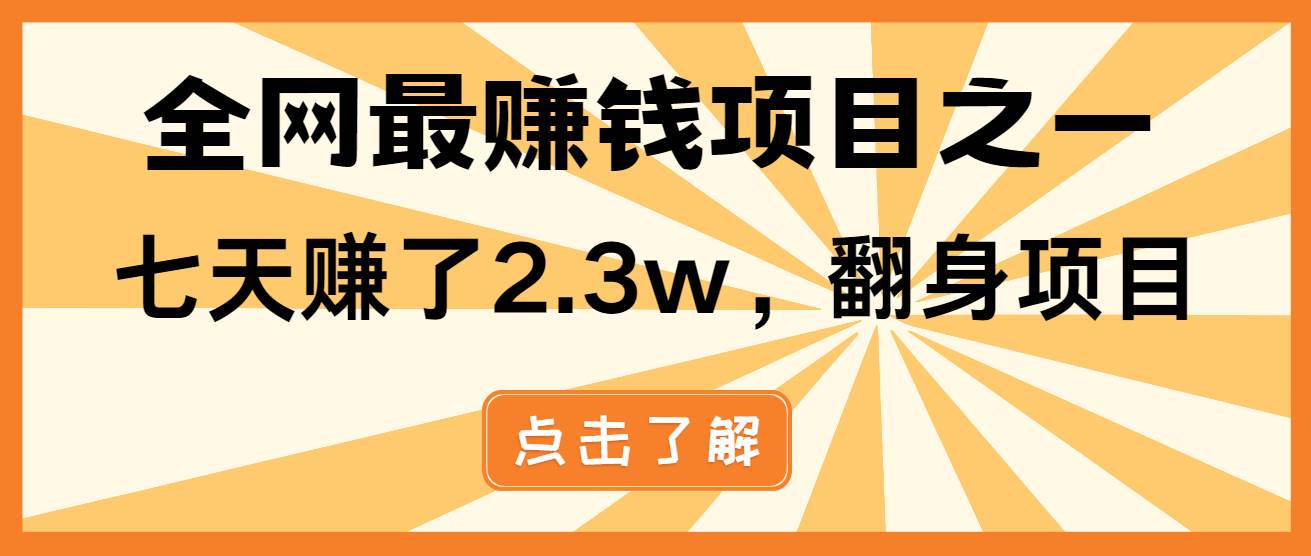 （13674期）小白必学项目，纯手机简单操作收益非常高!年前翻身！-一起网创