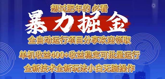 （13675期）2025暴力掘金项目，想过肥年必看！-一起网创