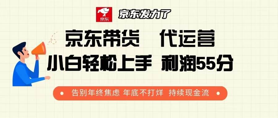 （13833期）京东带货 代运营 利润55分 告别年终焦虑 年底不打烊 持续现金流-一起网创