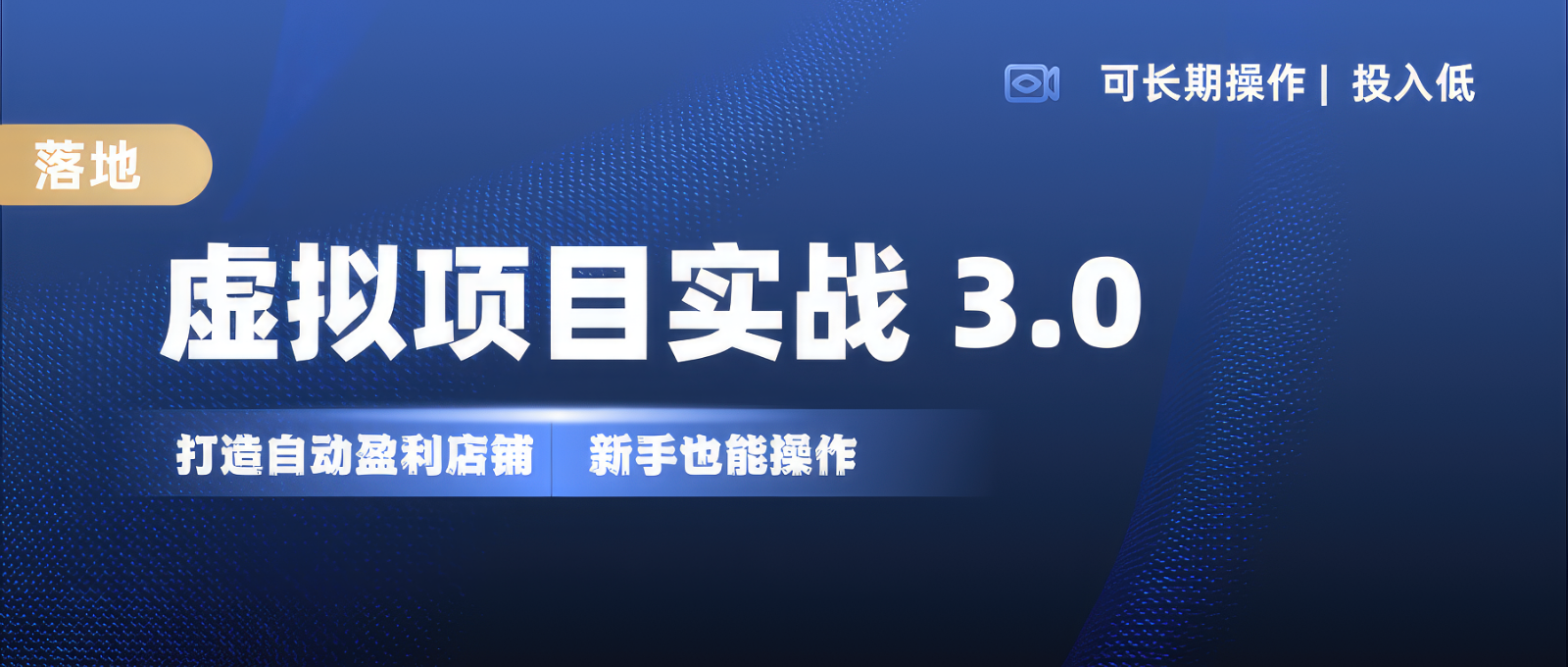 虚拟项目实操落地 3.0,新手轻松上手，单品月入1W+-一起网创
