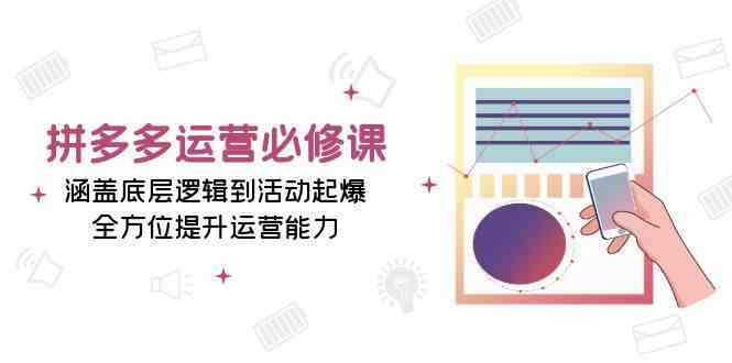 拼多多运营必修课：涵盖底层逻辑到活动起爆，全方位提升运营能力-一起网创