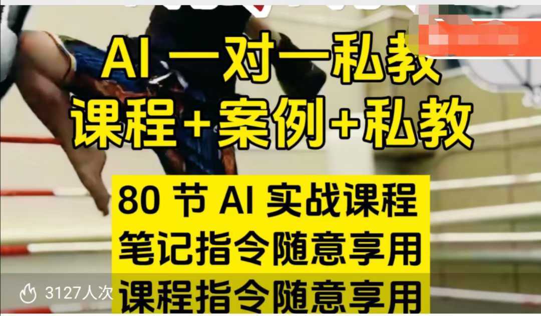 AI指令实战课，课程+案例，80节AI实战课程，笔记指令随意享用，课程指令随意享用-一起网创