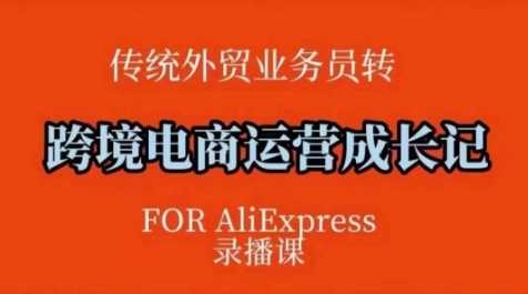 跨境电商速卖通运营课，​运营方法论+后台实操，逻辑清晰-一起网创