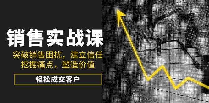 （14297期）销售实战课，突破销售困扰，建立信任，挖掘痛点，塑造价值，轻松成交客户-一起网创