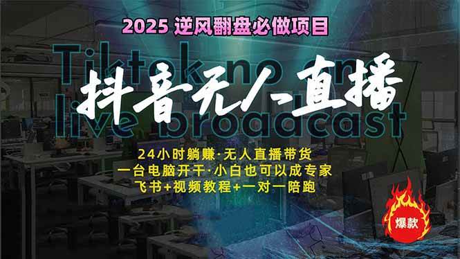 （14539期）抖音无人直播新风口：轻松实现睡后收入，一人管理多设备，24小时不间断…-一起网创