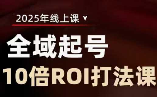 2025全域起号10倍ROI打法课，助你提升直播间的投资回报率-一起网创