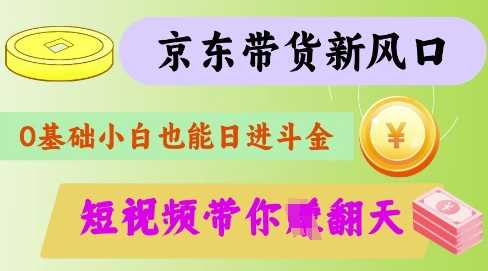 最新京东短视频带货代运营秘籍，轻松躺挣【揭秘】-一起网创