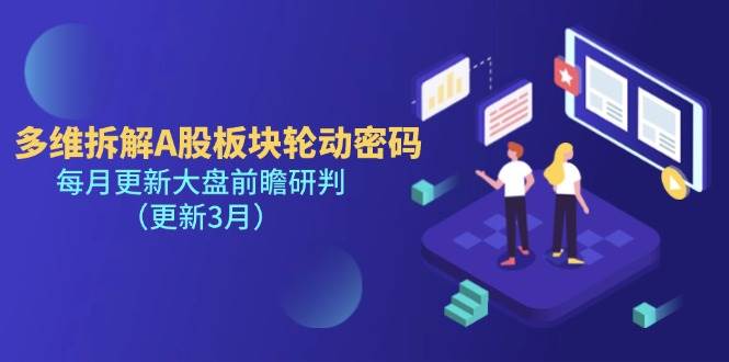 （14213期）多维拆解A股板块轮动密码，每月更新大盘前瞻研判（更新3月）-一起网创